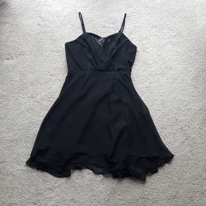 Jack by BB Dakota formal mini flare dress in black